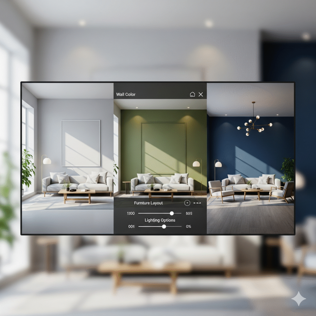 Artificial intelligence interior design